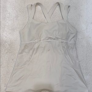Lululemon white tank